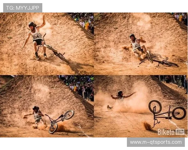 华南赛4X土坡竞速赛现场气氛火热，中国台湾选手张佑伦以精准走线夺冠